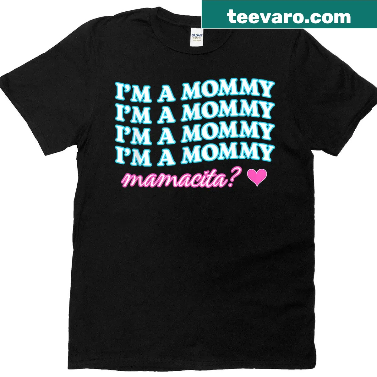 Humorous Mamacita Mom t-shirt featuring Love Island meme quotes — on a men's t-shirt