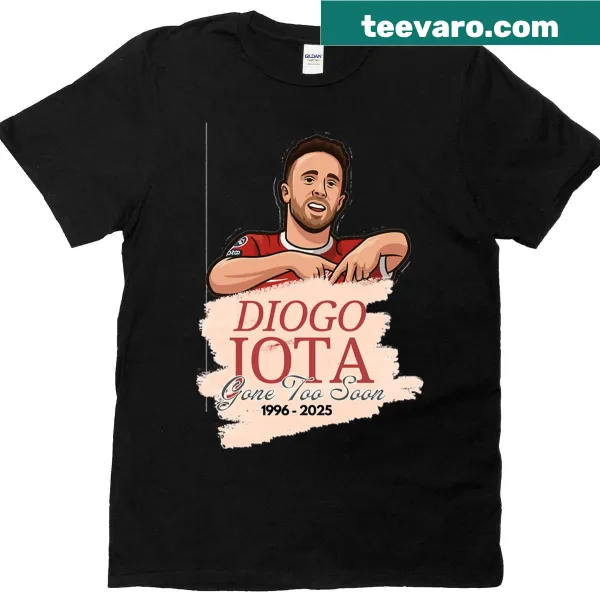 Tribute t-shirt featuring graphic in memory of Diogo Jota