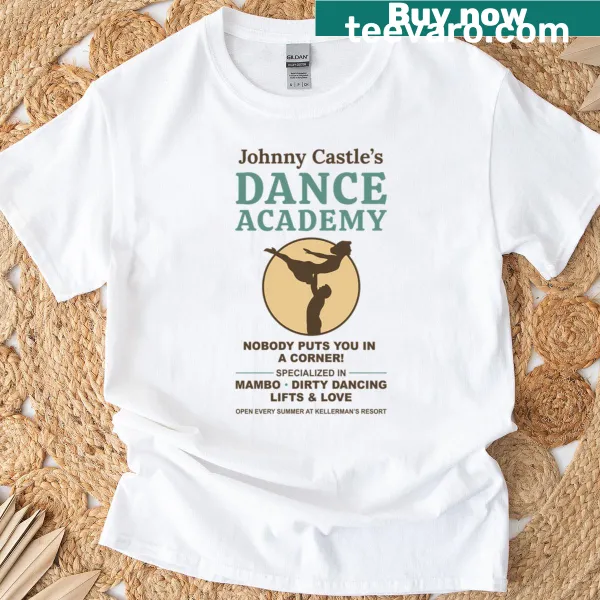 Vintage poster T-shirt featuring Dirty Dancing and Johnny Castles