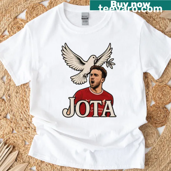 Illustrative T-shirt featuring a graceful white dove