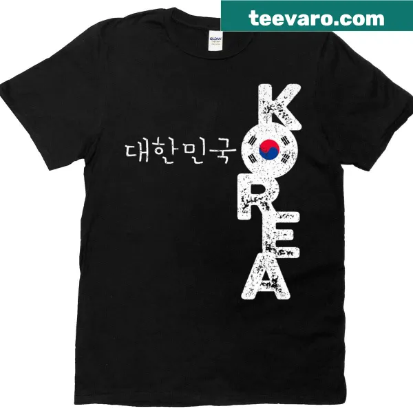 Korean Hangul letters T-shirt celebrating Korean language and culture