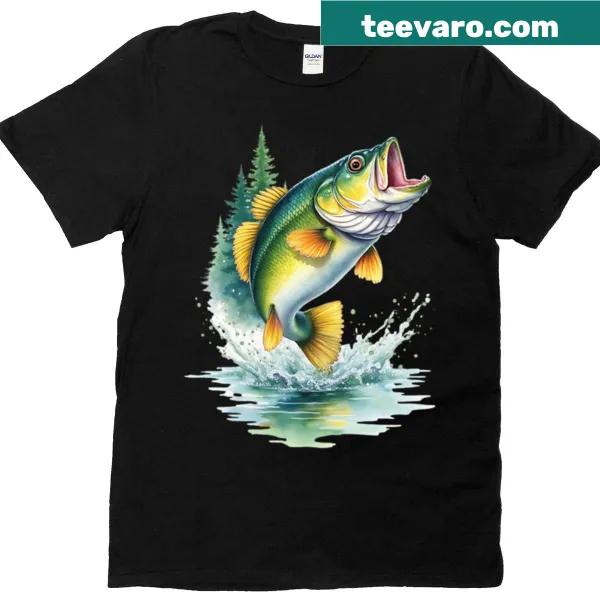 Illustration of a large mouth bass for fishing enthusiasts