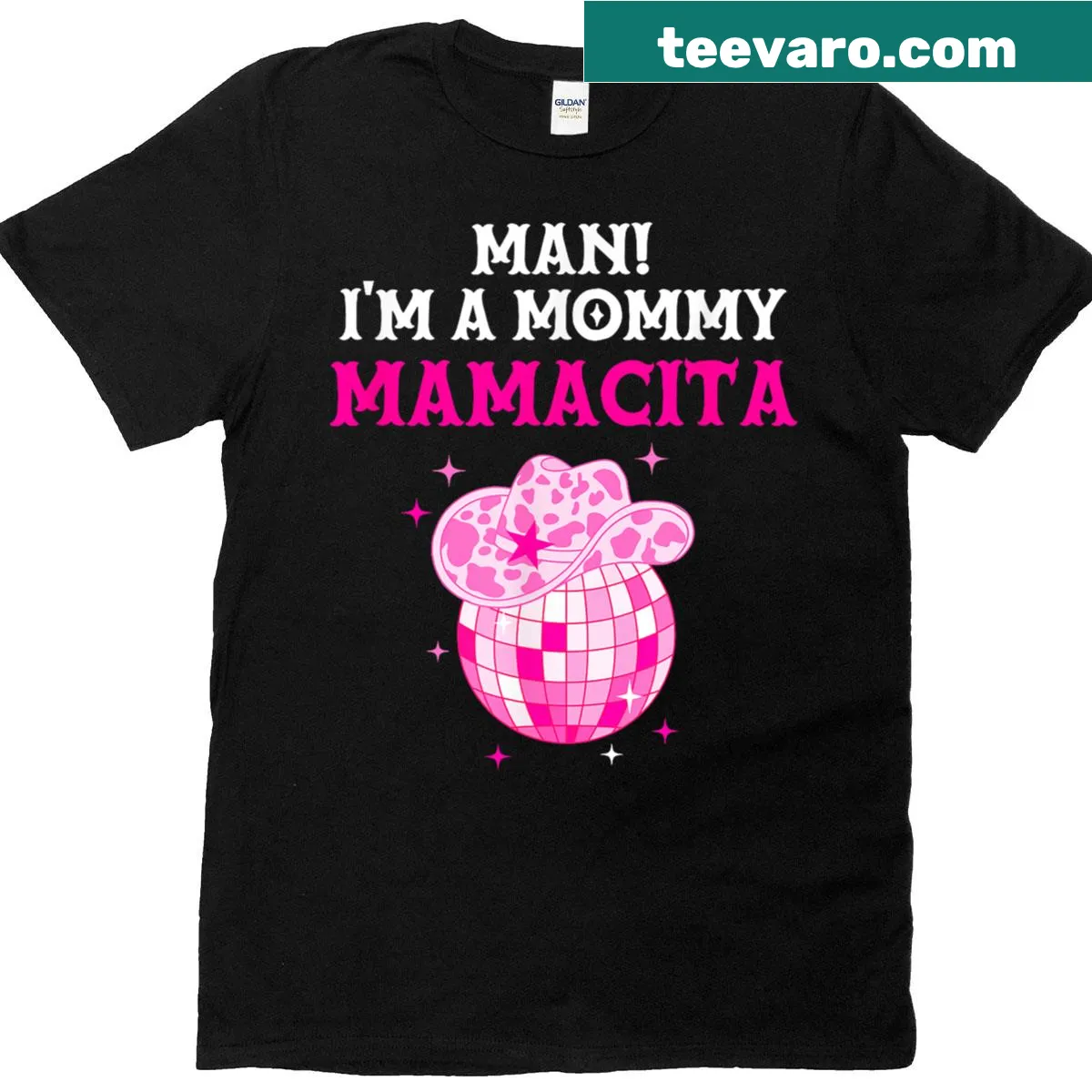 Humorous T-shirt for new moms with playful slogan — on a men's t-shirt