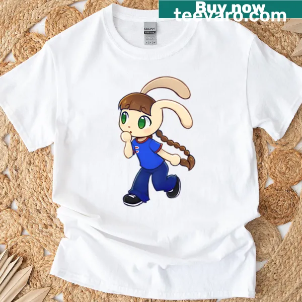 Playful pop music-themed T-shirt with vibrant illustrations
