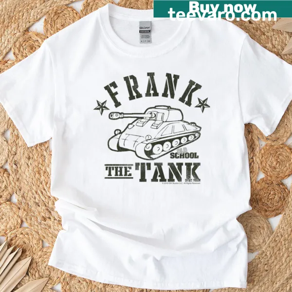 Logo of Frank The Tank on a T-shirt