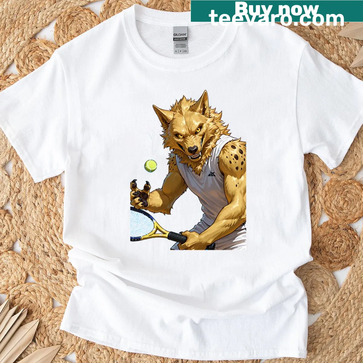 Predator of the Court T-shirt featuring powerful emblem design — on a men's t-shirt