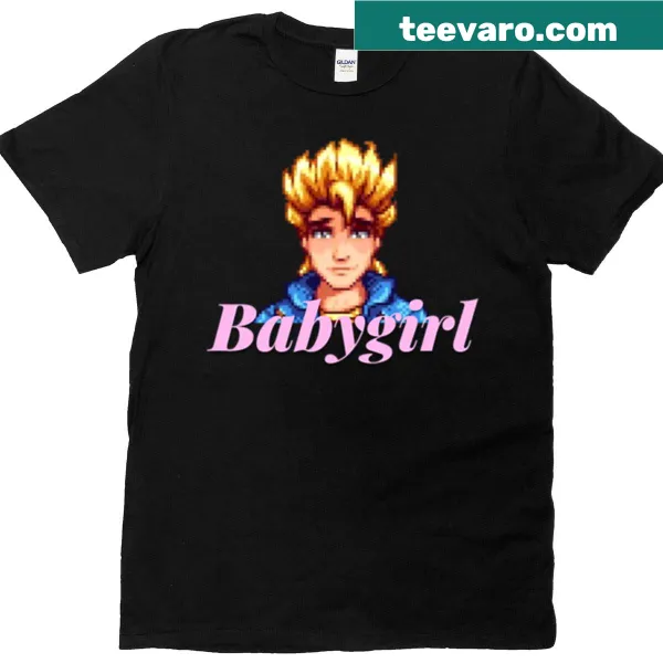 Stardew Valley-inspired graphic on a playful Babygirl T-shirt