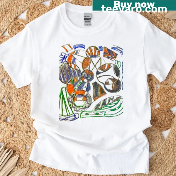 Minimalist abstract shapes graphic t-shirt