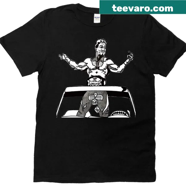 Illustrative design of Eddi3 Guerrer0 on a creative T-shirt