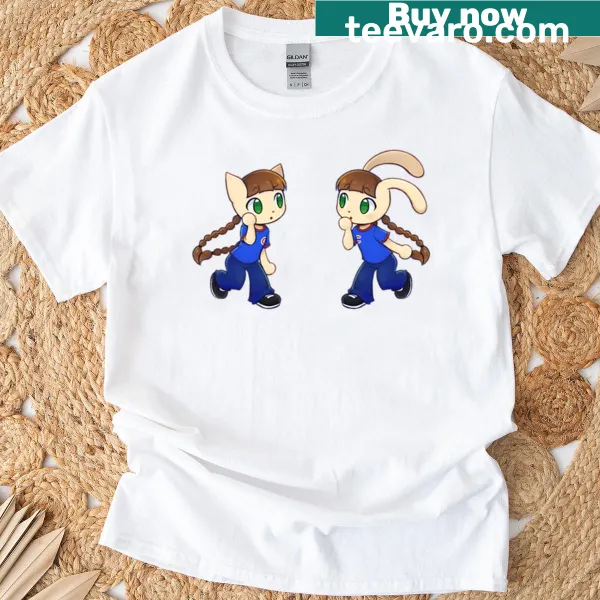 Playful typography design of Sllm Nyami And Mimi on T-shirt