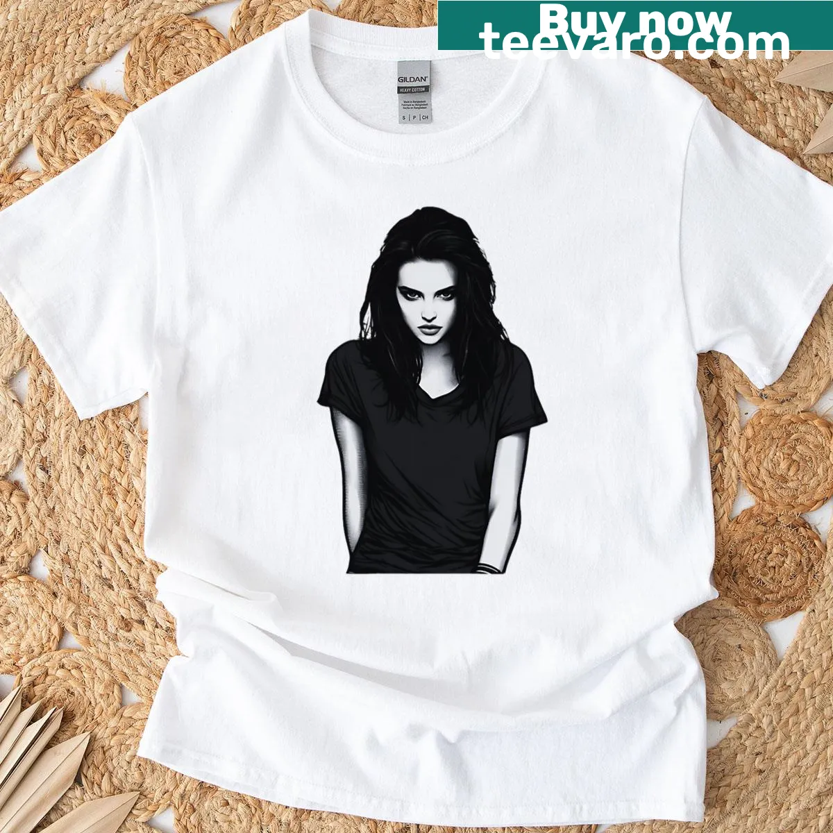 Small Town Girlfriend text design on t-shirt — on a men's t-shirt
