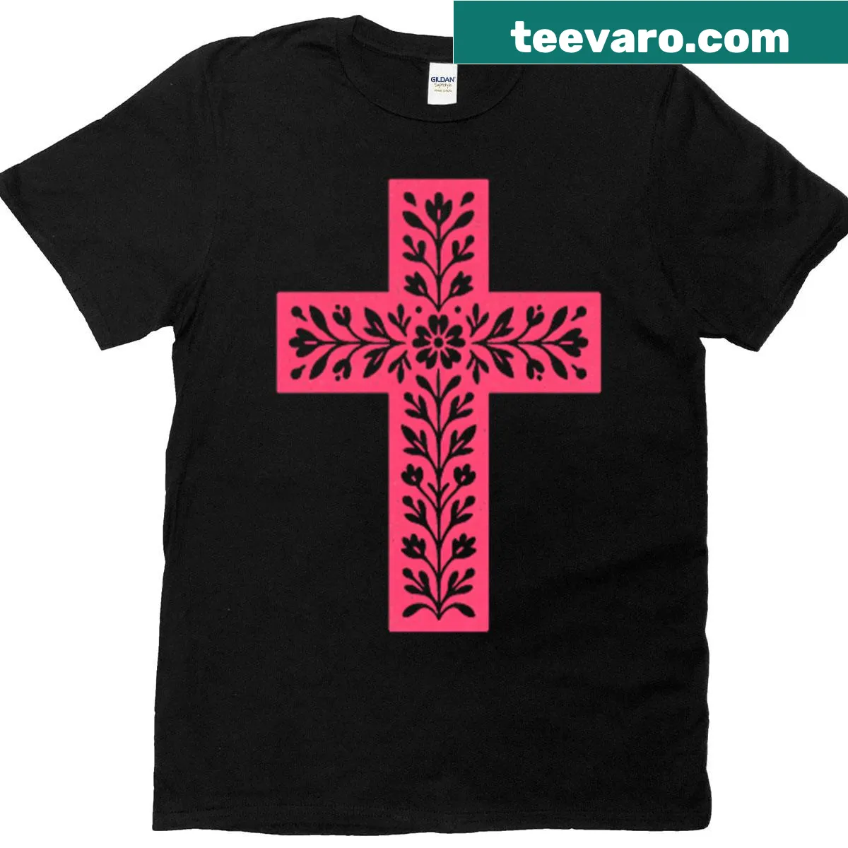 Inspirational T-shirt with faith-based text design — on a men's t-shirt