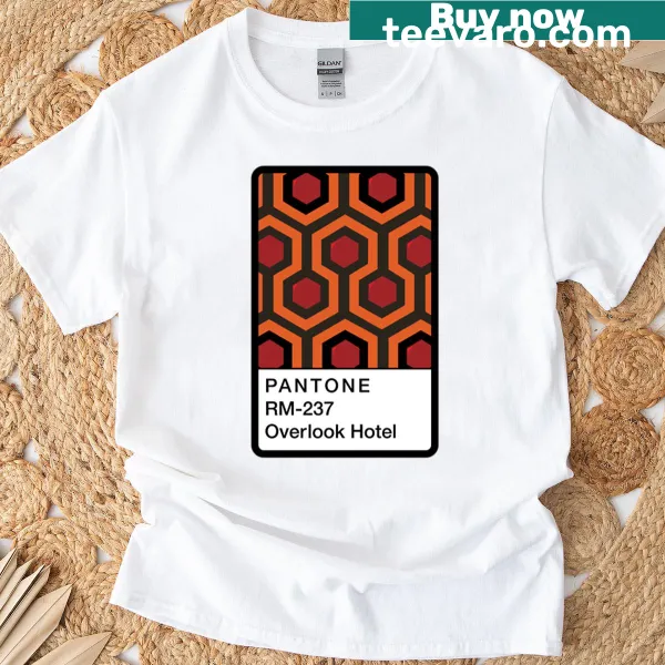 T-shirt featuring the Overlook Hotel Room 237 key fob design.