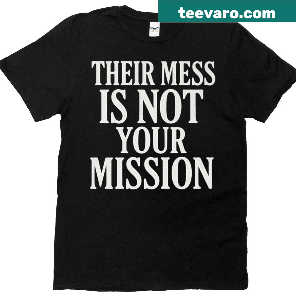 Motivational t-shirt with healing message — on a men's t-shirt