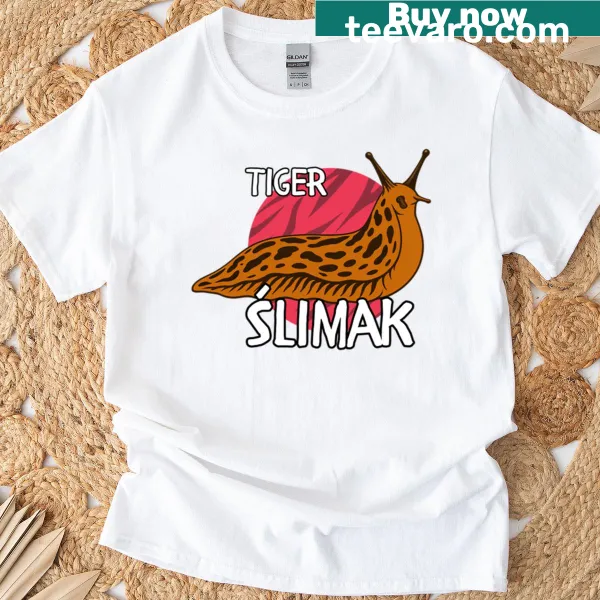 Funny Tiger Limak cartoon graphic on a trendy T-shirt