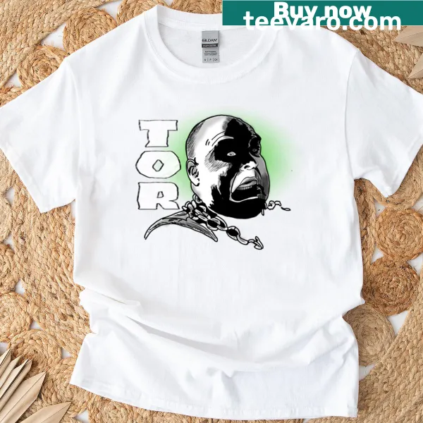 Graphic T-shirt featuring an illustration of Tor Johnson for film fans