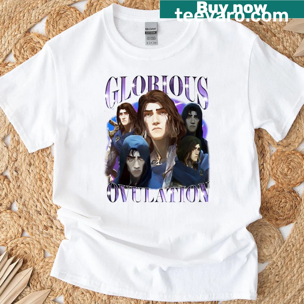 Vintage-style t-shirt featuring Viktor fan art in retro design — on a men's t-shirt