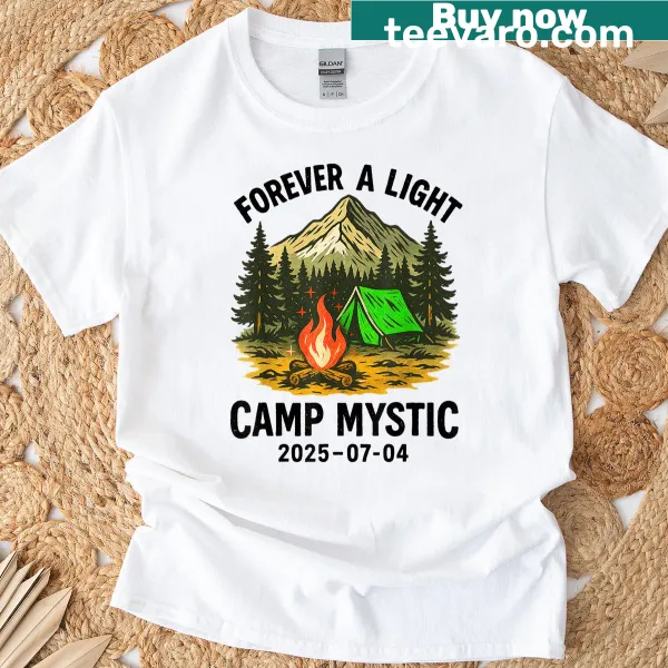 Vintage camping T-shirt with a nostalgic outdoor illustration