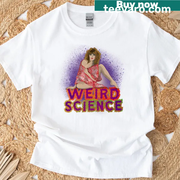Cartoon graphic from 'Weird Science' on a t-shirt