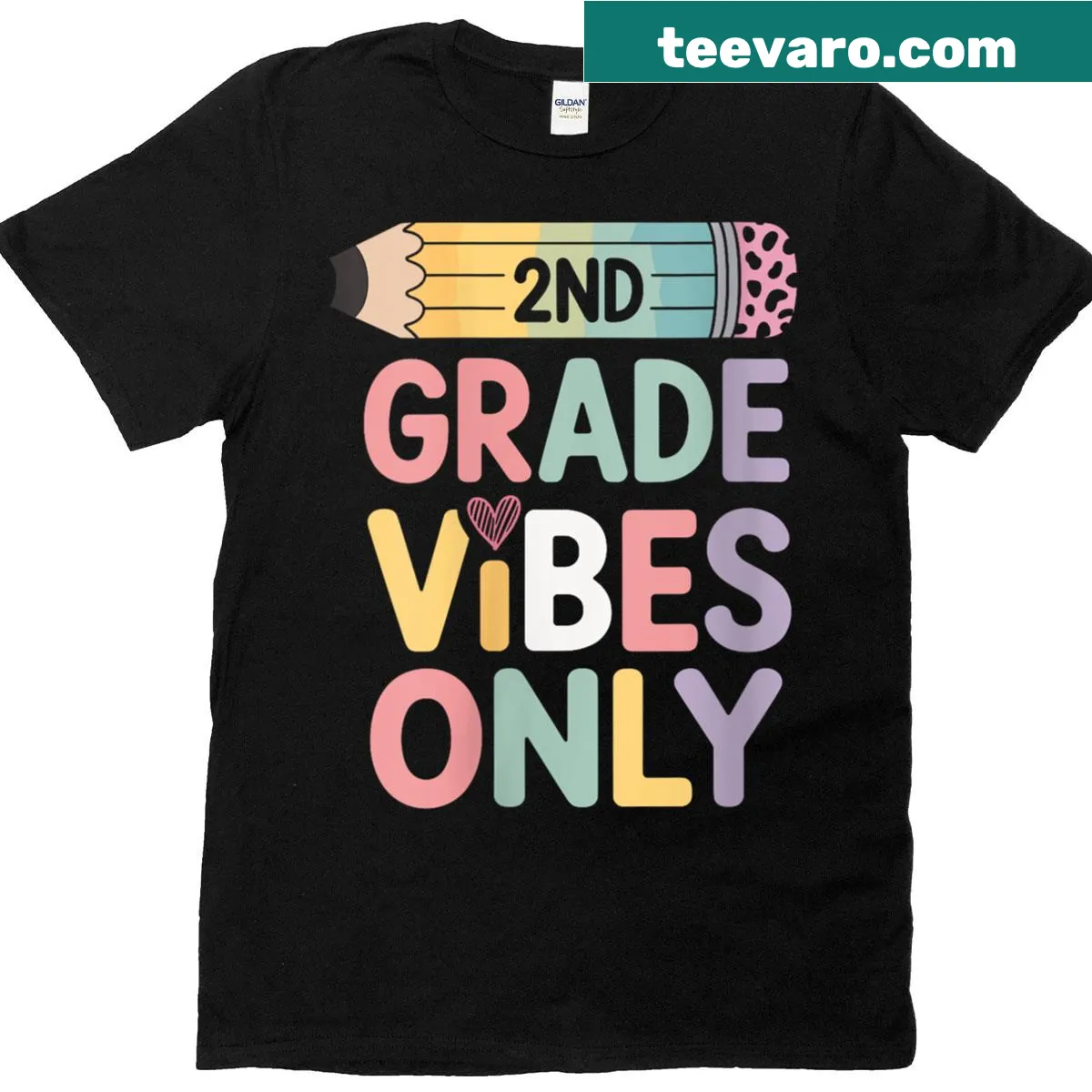Back to school teacher t-shirt with positive vibes message — on a men's t-shirt
