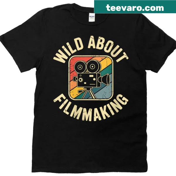 Funny Filmmaker T-shirt with playful typography design
