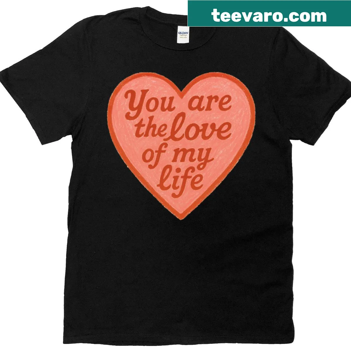 Heartfelt love t-shirt with a touching message — on a men's t-shirt