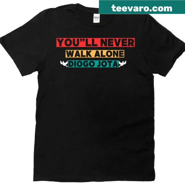Supportive T-shirt featuring Youll Never Walk Alone text