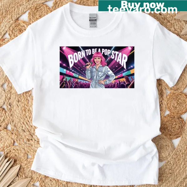 Retro pop art design celebrating pop stars on a t-shirt