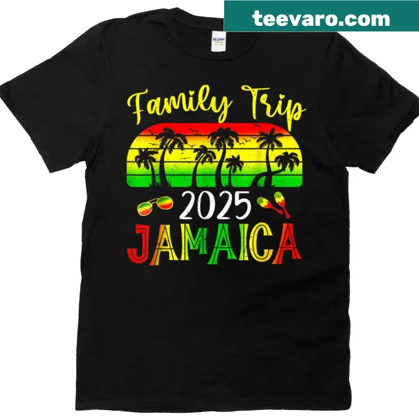 Jamaican-themed family trip matching T-shirt
