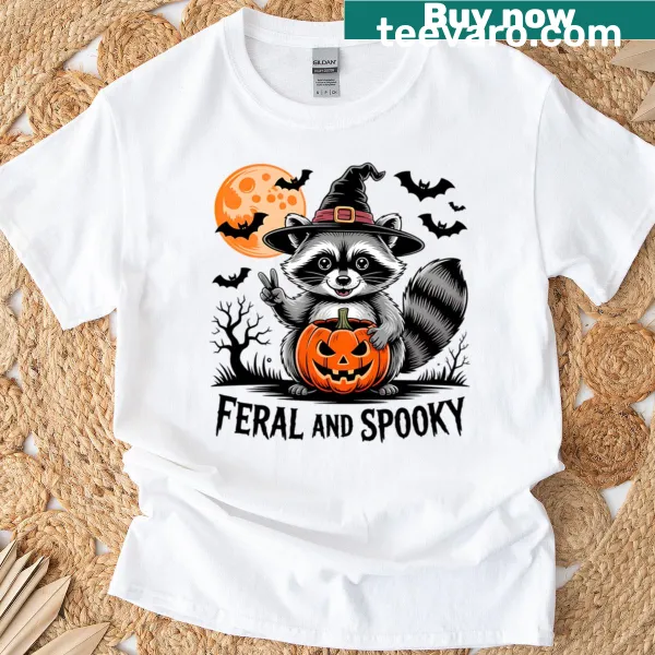 Playful spooky-themed t-shirt design