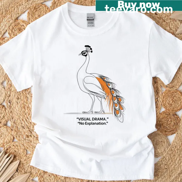 Funny saying 'Visual Drama No Explanation' on T-shirt