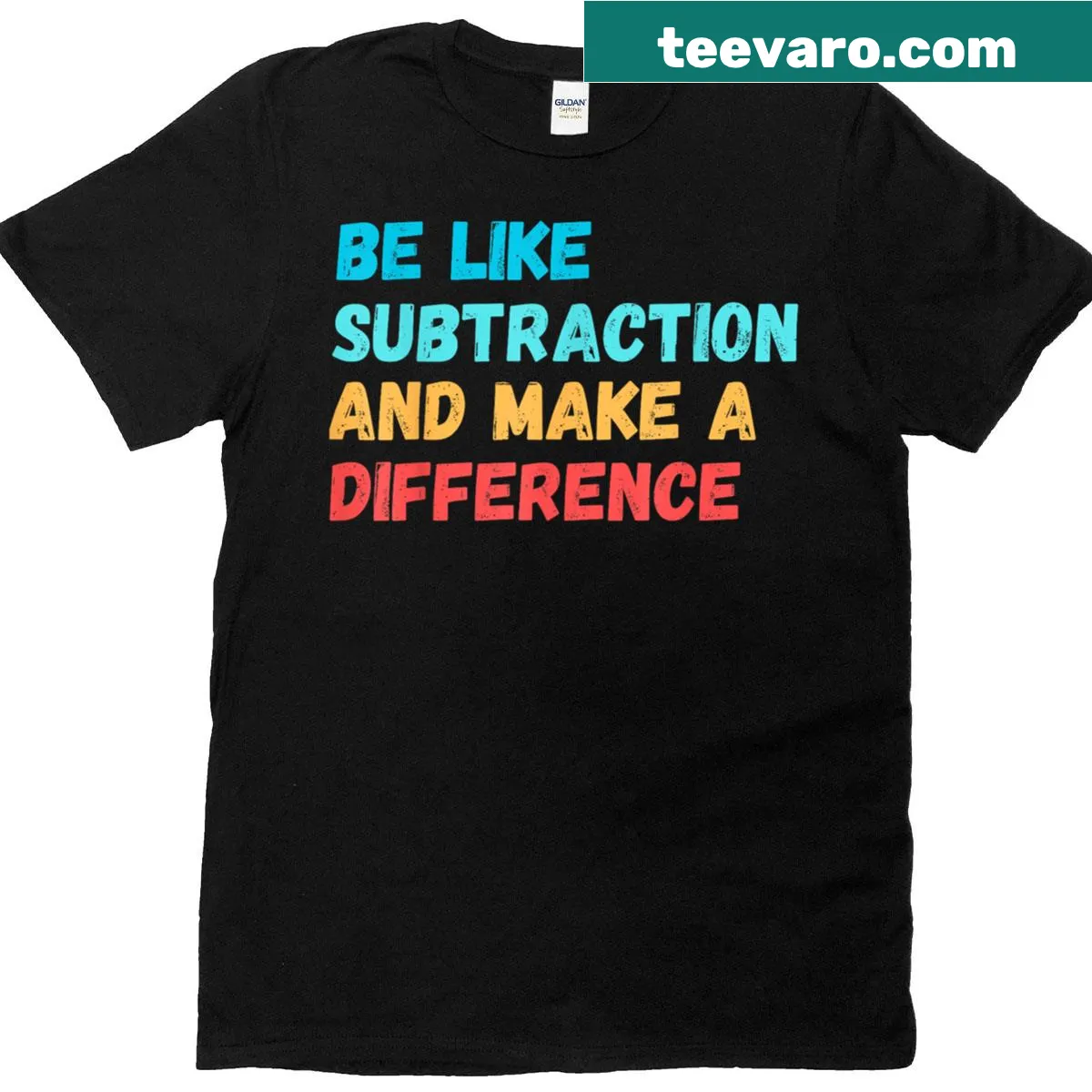Humorous math teacher T-shirt with clever phrases and math symbols — on a men's t-shirt