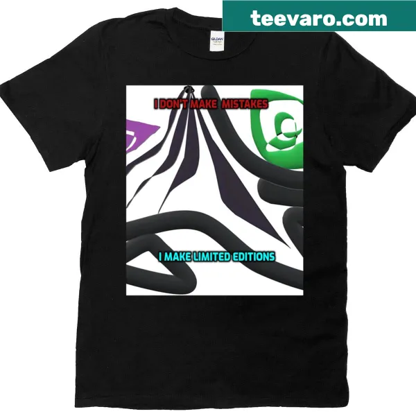 Abstract graphic with funny saying on t-shirt