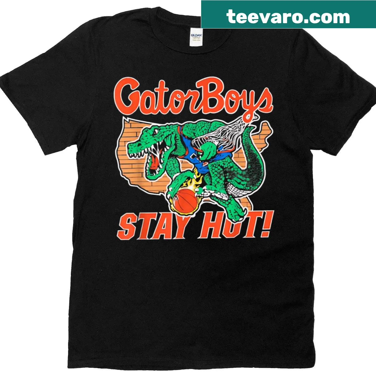 Playful T-shirt with the slogan for Gator Boys — on a men's t-shirt