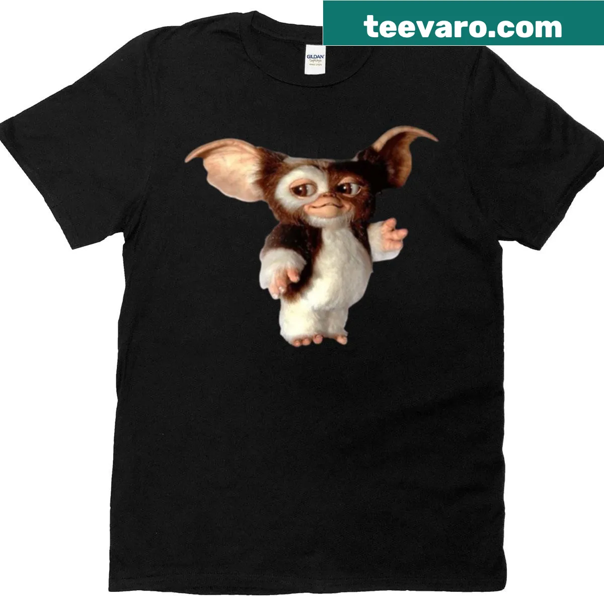Oversized t-shirt with a cute retro creature design inspired by Gremlins — on a men's t-shirt