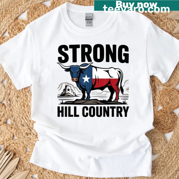 Texas Strong T-shirt with bold typography design