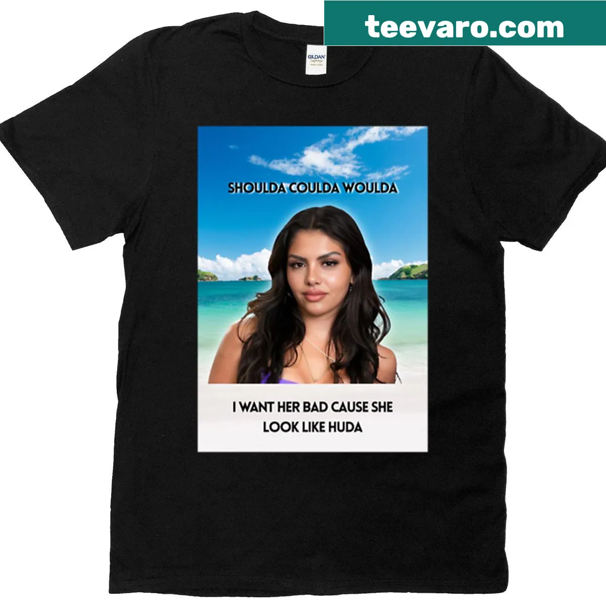 Oversized Love Island t-shirt featuring playful graphics — on a men's t-shirt