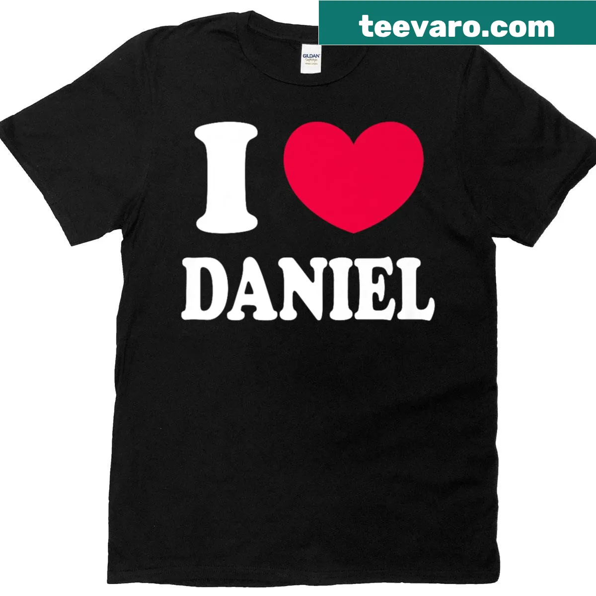 Premium t-shirt expressing love for Daniel — on a men's t-shirt