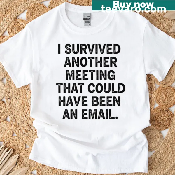 Funny office humor t-shirt about meetings that could have been emails