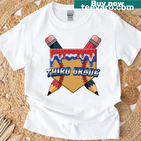 T-shirt designed for 3rd graders featuring an ice cream drip graphic