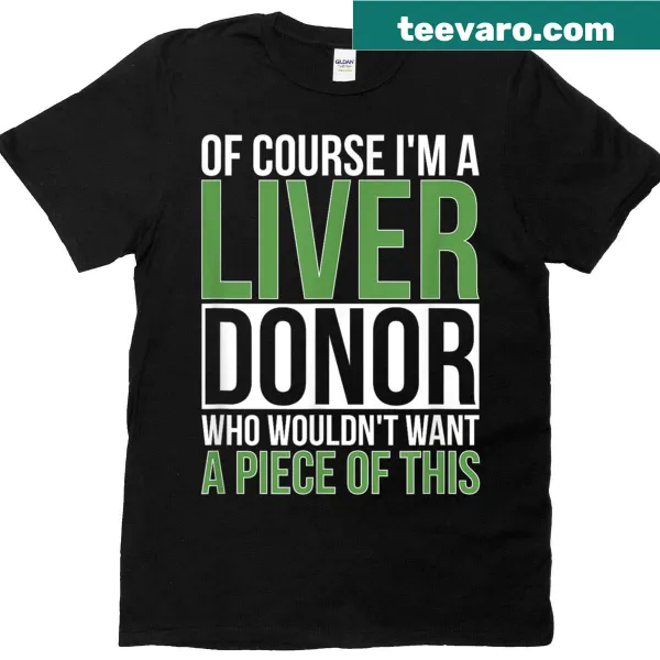 Liver donor awareness graphic t-shirt with bold text
