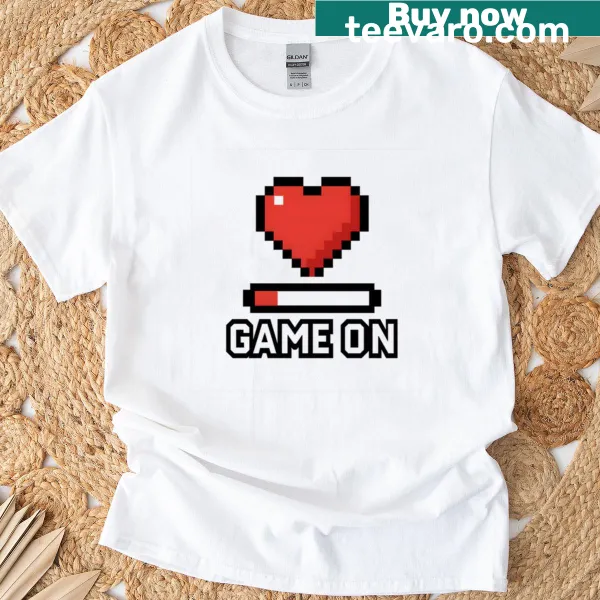 T-shirt with phrase 'Just One More Game' in bold typography