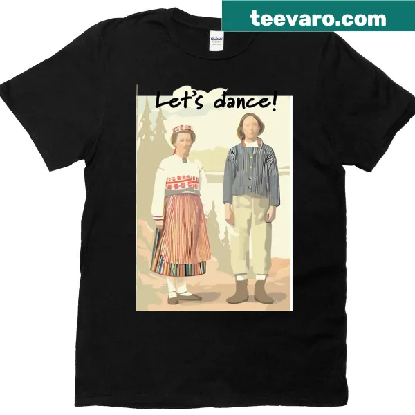 Playful Lets Dance T-shirt with bold typography