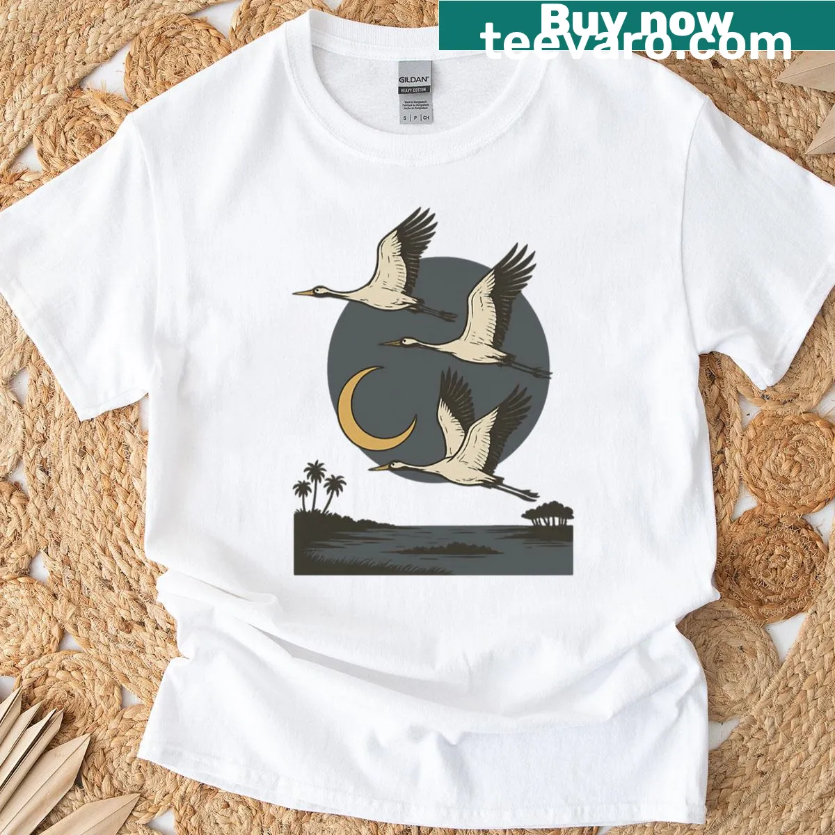 Cartoon ghost with a playful expression on t-shirt — on a men's t-shirt