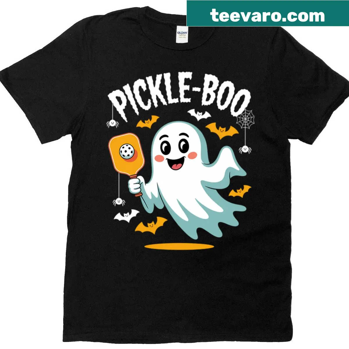Funny Pickleball Halloween T-shirt with sport-themed jokes — on a men's t-shirt
