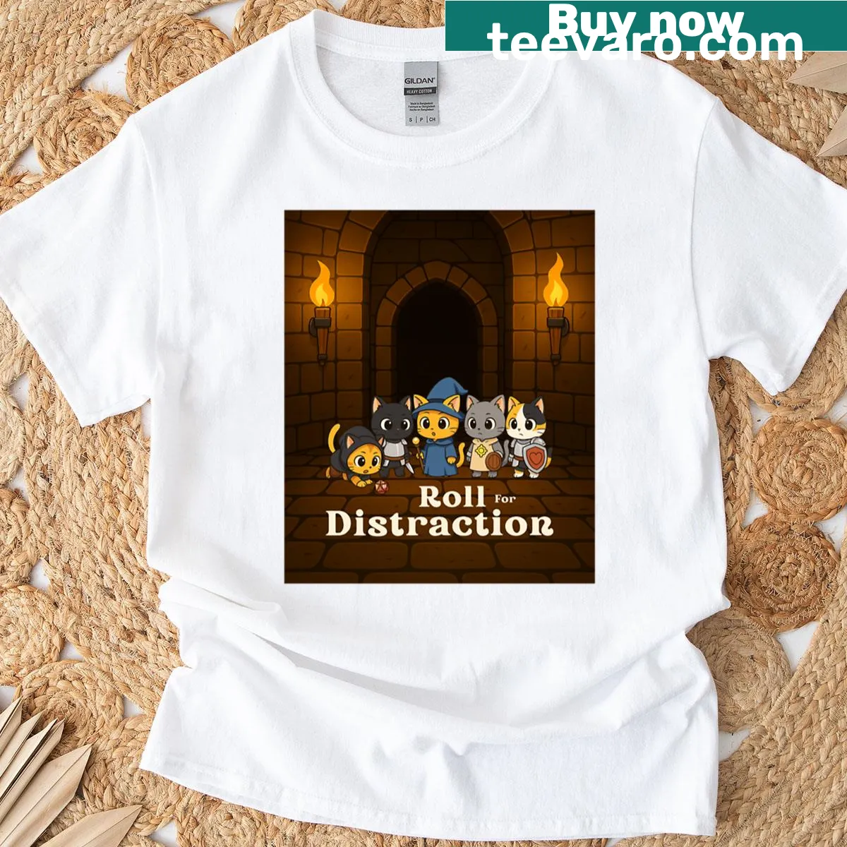 Gaming-themed oversized t-shirt with a humorous phrase — on a men's t-shirt