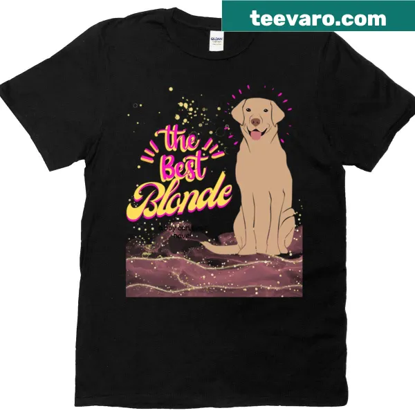 Funny typography shirt with the phrase about blondes