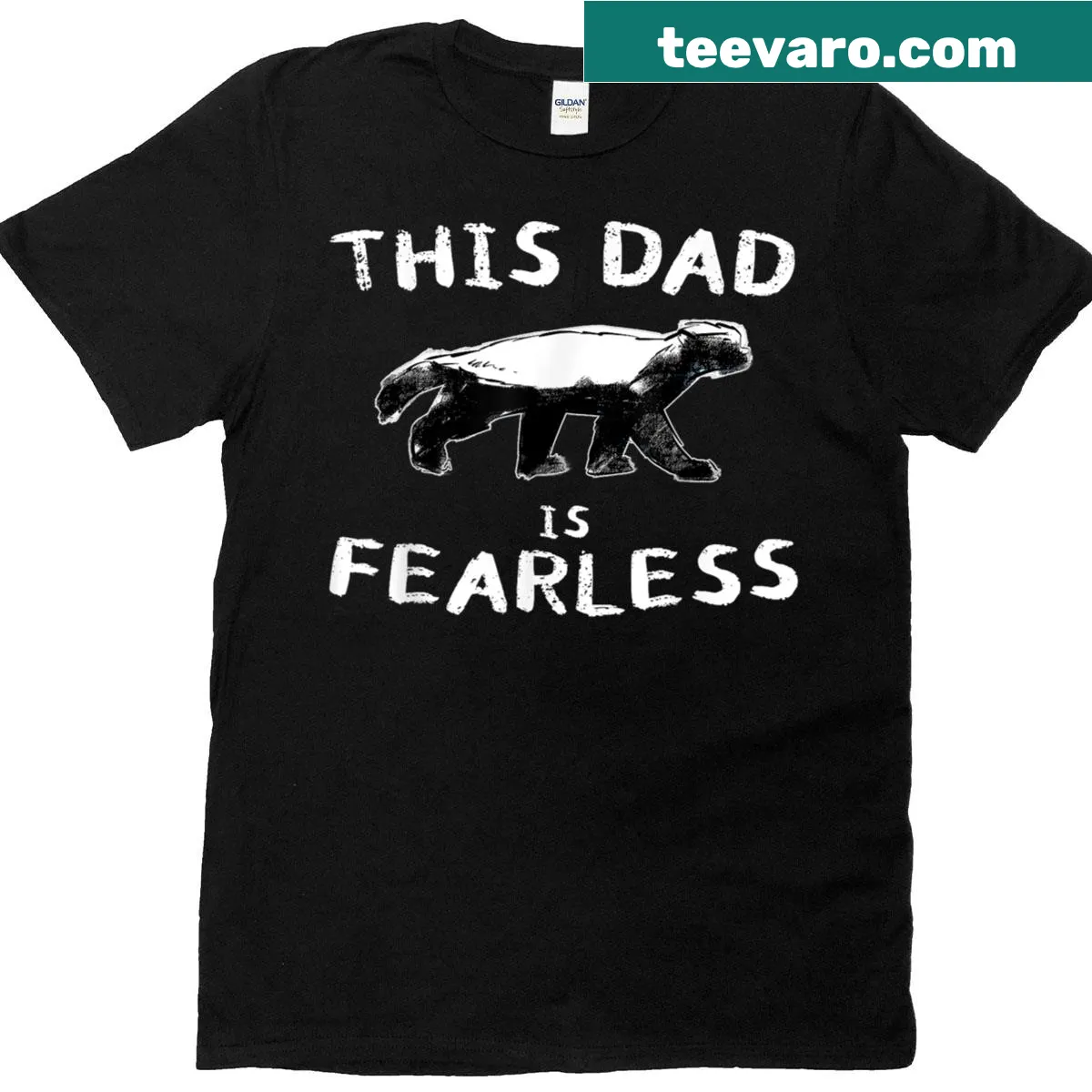 Funny t-shirt for dads with a wild animal theme — on a men's t-shirt