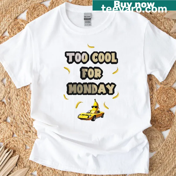 Funny typography graphic of banana with text on t-shirt