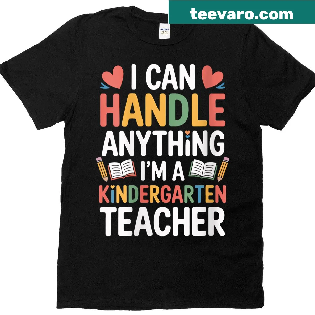 Inspirational T-shirt for kindergarten educators with motivational text — on a men's t-shirt